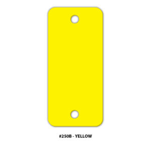 Yellow Blank POLY TAG Key Tags 250/Box